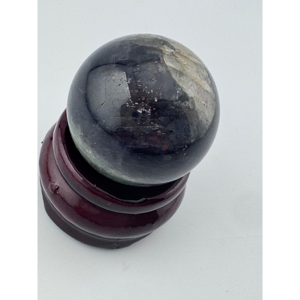New Blood Iolite Sphere Natural Crystal Sphere